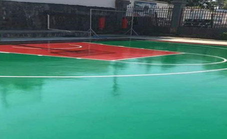 临夏篮球场翻新地面